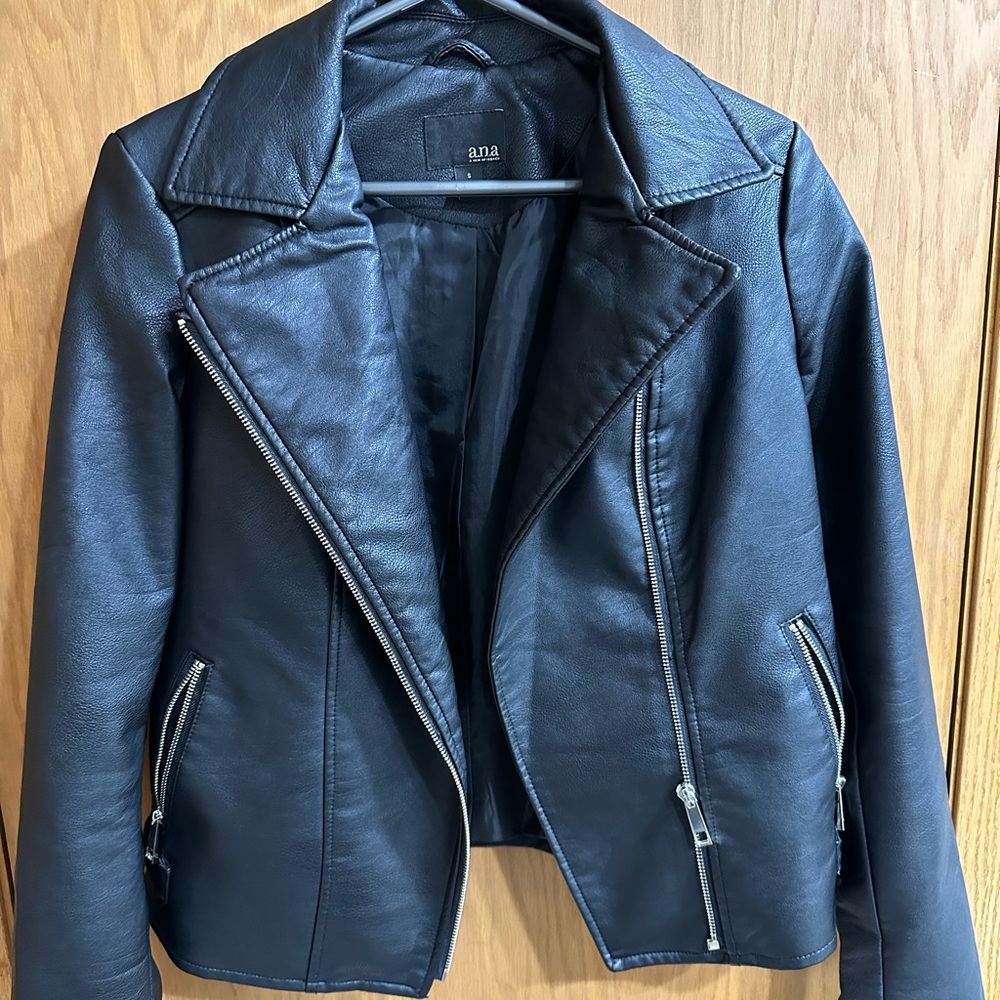 Leather look jacket